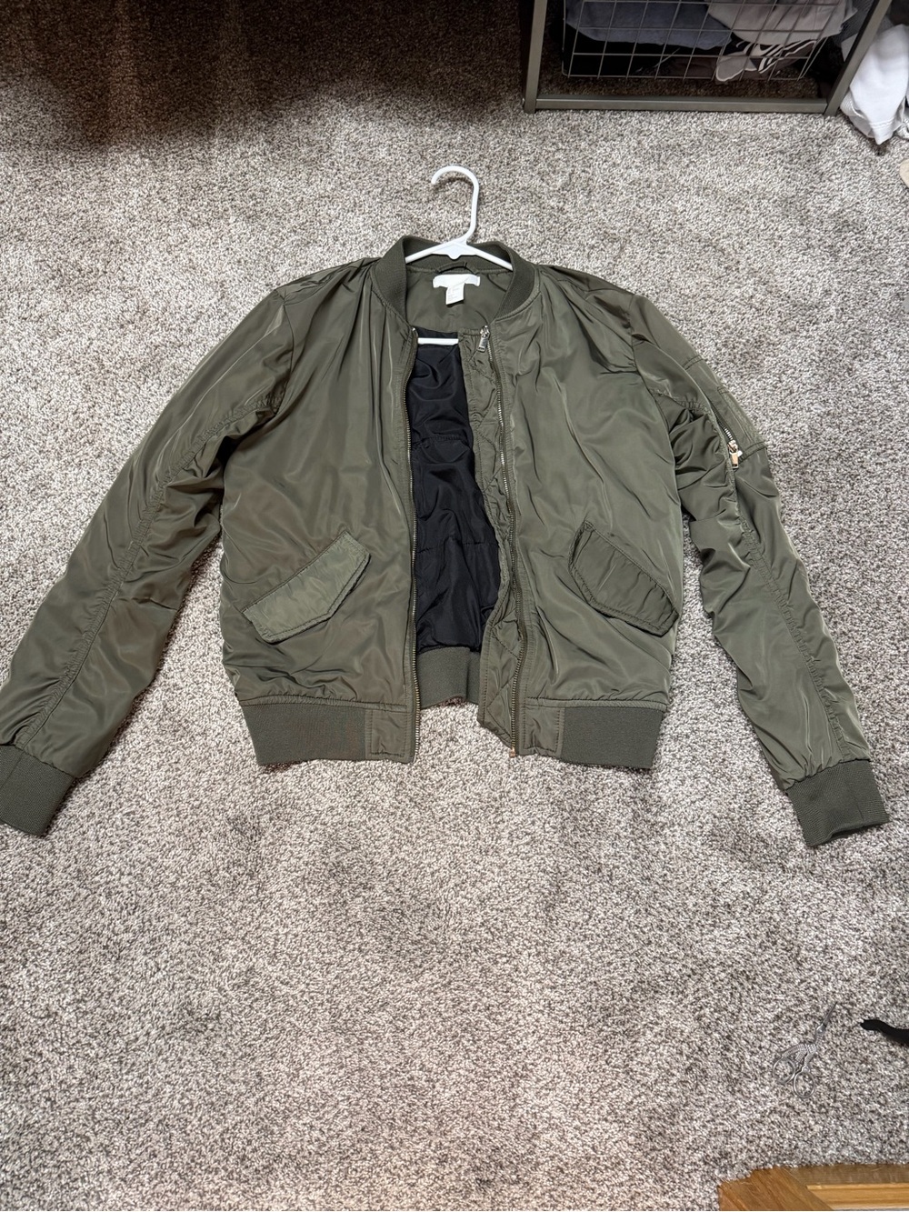 Women’s H&M Olive Bomber Jacket